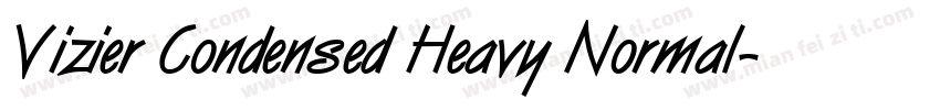 Vizier Condensed Heavy Normal字体转换